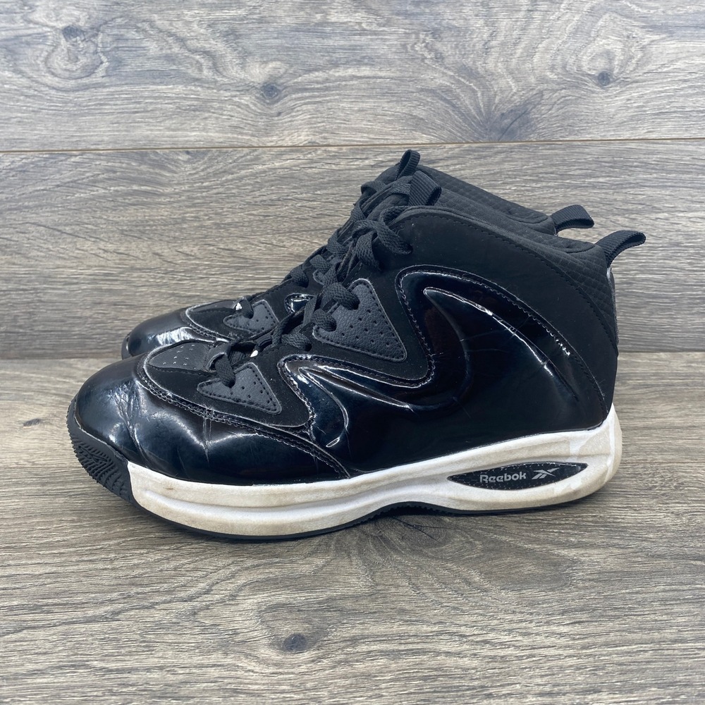 Reebok Galaxy Basketball Shoes Kids Size 6K‎ Black High Top Sneakers